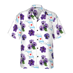 Chicago Proud Official Flower Hawaiian Shirt - Hyperfavor