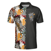 Play Darts And Drink Beer Short Sleeve Polo Shirt, Colorful Dart Board Pattern Polo Shirt, Best Beer Drinking Shirt For Men - Hyperfavor