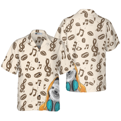Music Note And Sloth Shirt For Men Hawaiian Shirt - Hyperfavor