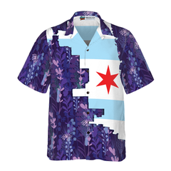 Chicago Bluebonnet Hawaiian Shirt - Hyperfavor