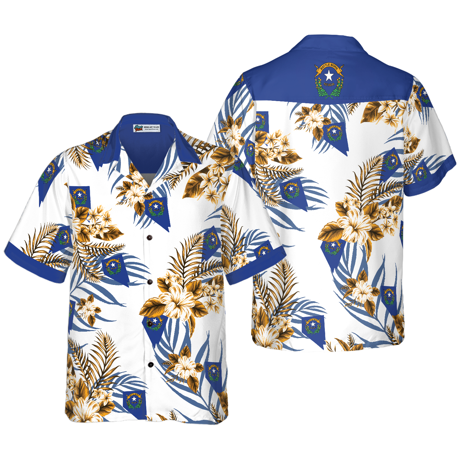 Nevada Proud Hawaiian Shirt - Hyperfavor
