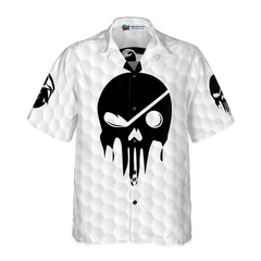 The Golf Skull V2 Hawaiian Shirt - Hyperfavor