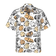 Guinea Pig Seamless Pattern Hawaiian Shirt - Hyperfavor