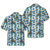 Rouen Duck Family Swimming Hawaiian Shirt, Arctic Blue Pond Texture Hawaiian Shirt - Hyperfavor