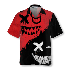 Halloween Evil Smile Hawaiian Shirt - Hyperfavor