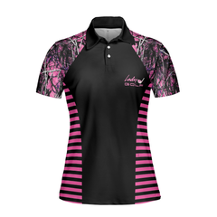 Thinning Layout Sexy Golf Girl Pink Camouflage Pattern Golf Short Sleeve Women Polo Shirt, Best Golf Ladies Shirt - Hyperfavor