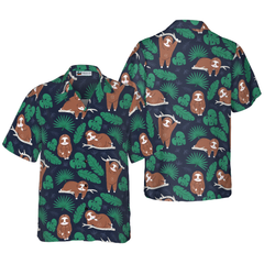 Lazy Sloth Shirt For Men Hawaiian Shirt - Hyperfavor