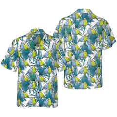 Little Green Parrot Shirt For Men Hawaiian Shirt - Hyperfavor