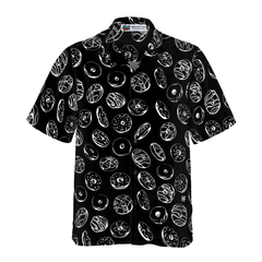 Donut Pattern Hawaiian Shirt - Hyperfavor