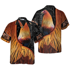 Rooster On The Farm Hawaiian Shirt - Hyperfavor
