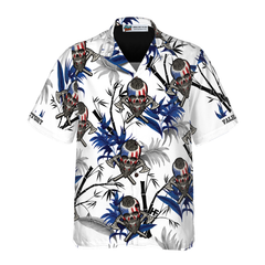 Victory Or Valhalla Viking White Hawaiian Shirt - Hyperfavor