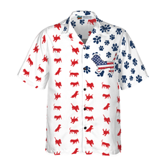 Basset Hound American Flag Hawaiian Shirt - Hyperfavor