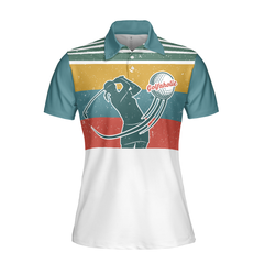 I Golf Like A Girl Try To Keep Up Short Sleeve Women Polo Shirt, Colorful Golf Shirt For Ladies, Unique Female Golf Gift - Hyperfavor