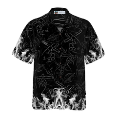 Tobacco Seamless Pattern Hawaiian Shirt - Hyperfavor