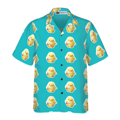 Funny Duck With Knife Hawaiian Shirt - Hyperfavor