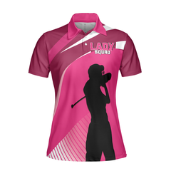 This Girl Can Golf Girl V2 Short Sleeve Women Polo Shirt, Pink Golf Shirt For Ladies, Cool Female Golf Gift - Hyperfavor