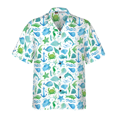 Ocean Fish Pattern v2 Hawaiian Shirt - Hyperfavor