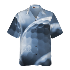Detail Of White Golf Balls Close Up Hawaiian Shirt - Hyperfavor