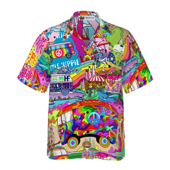 Camping Hippie Stay Trippy Hawaiian Shirt - Hyperfavor