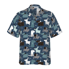 Childish Seamless Pattern Dogs Hawaiian Shirt - Hyperfavor