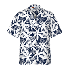 Tropical Palm Tree Cannabis Marijuana Hawaiian Shirt - Hyperfavor