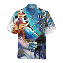 Where Words Fail Piano Speaks Hawaiian Shirt - Hyperfavor