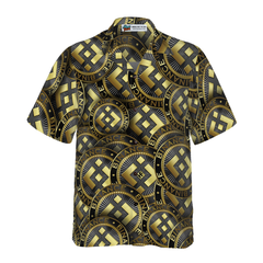 Binance Coin Golden Coin Hawaiian Shirt - Hyperfavor