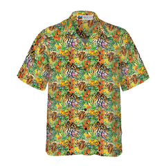 Tropical Jungle Tiger Hawaiian Shirt - Hyperfavor
