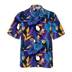 Toucan Birds Tropical Leaves V1 Hawaiian Shirt - Hyperfavor