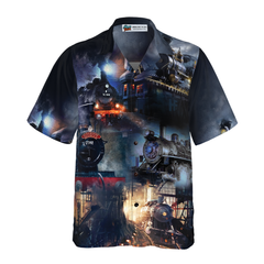Train Locomotive Hawaiian Shirt - Hyperfavor