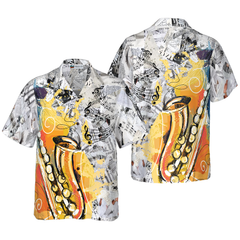 Play With Music Saxophone Shirt Hawaiian Shirt - Hyperfavor