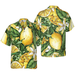 Luxury Summer Lemon & Pineapple Hawaiian Shirt - Hyperfavor