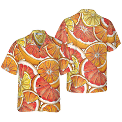 Luxury Summer Lemon & Orange Hawaiian Shirt - Hyperfavor