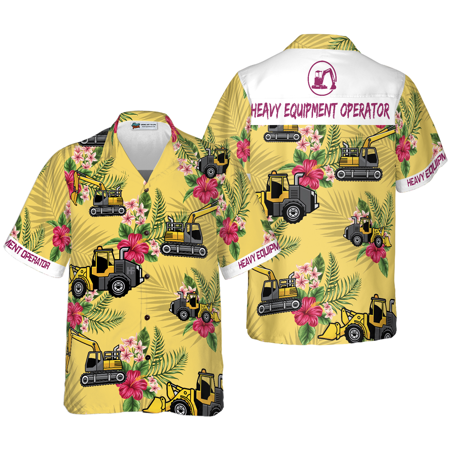 Heavy Equipment Operator Hawaiian Shirt - Hyperfavor