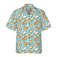 Corgis Life Shirt For Men Hawaiian Shirt - Hyperfavor
