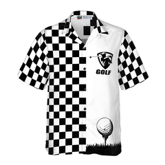 Checkboard Style Golf Hawaiian Shirt - Hyperfavor