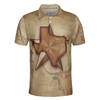 Texas The Lone Star State Polo Shirt, Texas State Map Longhorn Polo Shirt, Texas Proud Shirt For Men - Hyperfavor