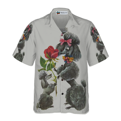 Sweet Poodles With Flower Hawaiian Shirt - Hyperfavor