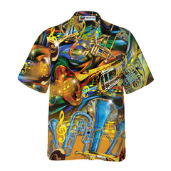 Unisex Saxophone Hawaiian Shirt - Hyperfavor