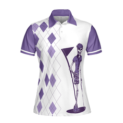 Never Underestimate A Woman Who Loves Golf V2 Short Sleeve Women Polo Shirt - Hyperfavor