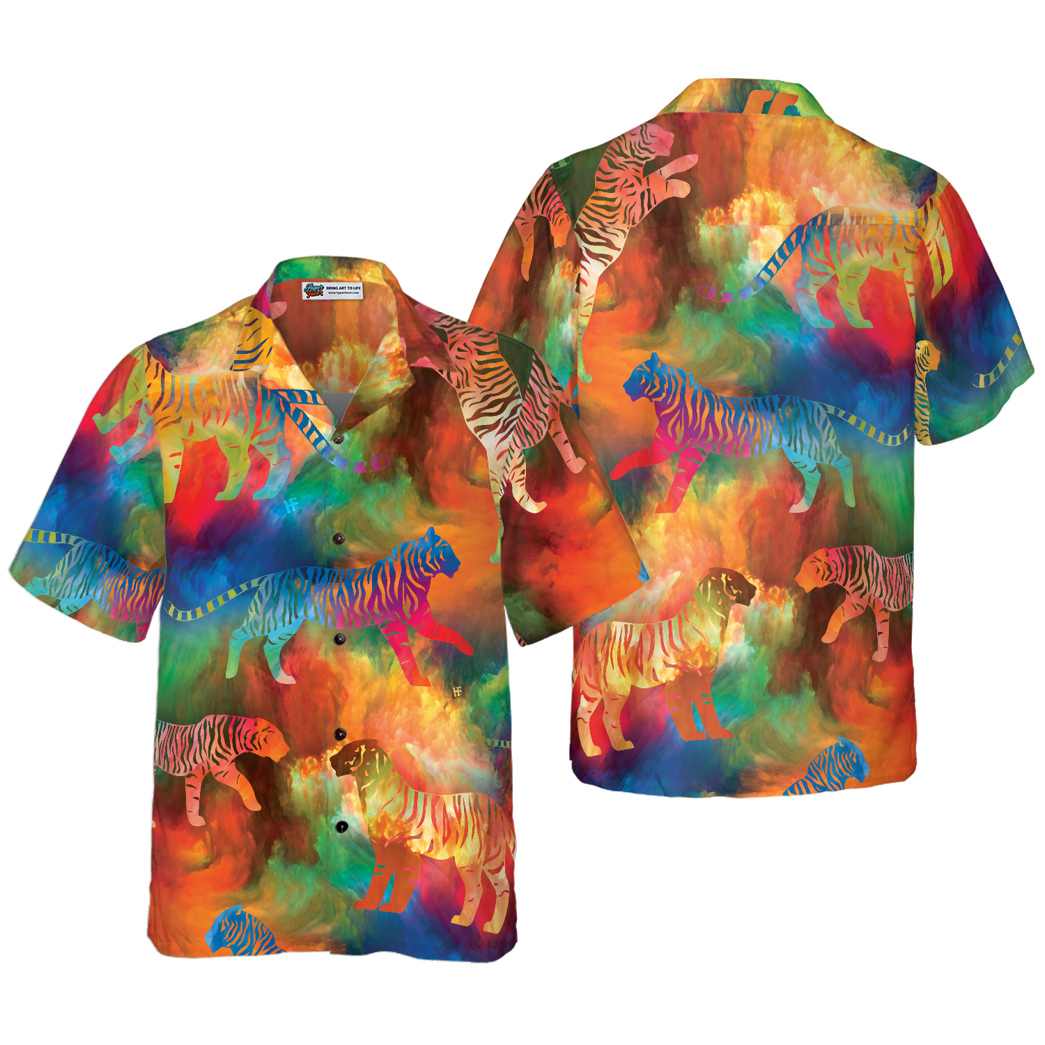Vortex Paradise Tiger Shirt Hawaiian Shirt - Hyperfavor