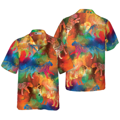Vortex Paradise Tiger Shirt Hawaiian Shirt - Hyperfavor