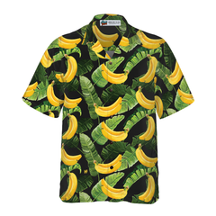 Tropical Banana Leaves And Banana Hawaiian Shirt - Hyperfavor