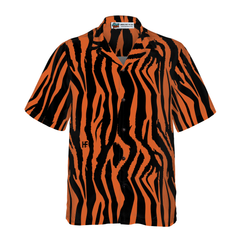 Tiger And Zebra Strip Hawaiian Shirt - Hyperfavor