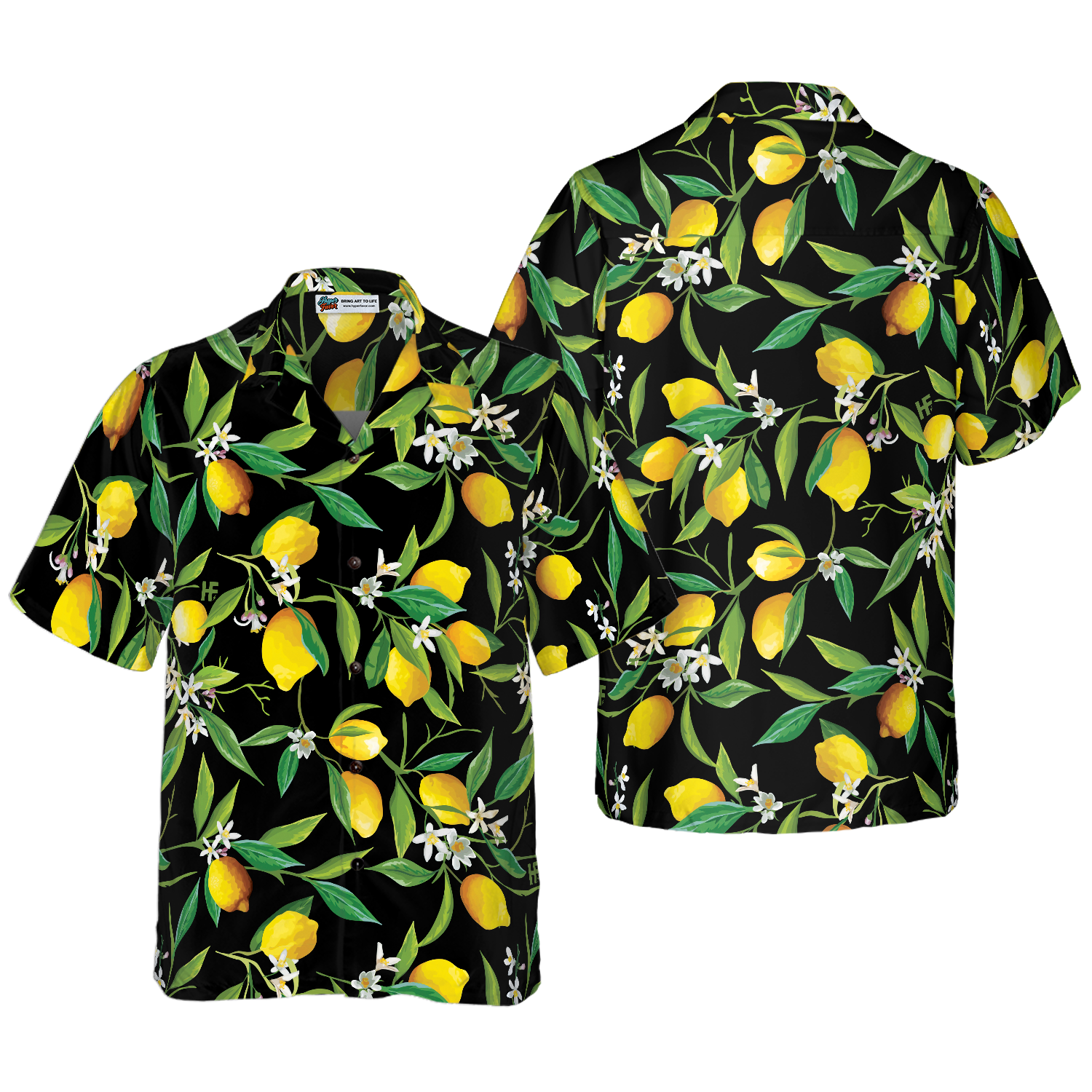 Lemon In Black Hawaiian Shirt - Hyperfavor
