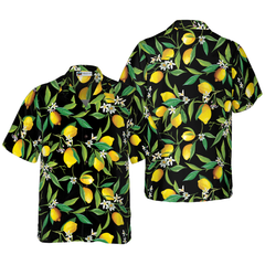 Lemon In Black Hawaiian Shirt - Hyperfavor