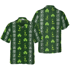 Shamrock Irish Symbols Hawaiian Shirt - Hyperfavor