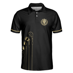 Live Like A King Playing Golf Black And Gold Polo Shirt, Luxury Golfer Polo Shirt, Best Golf Shirt For Men - Hyperfavor