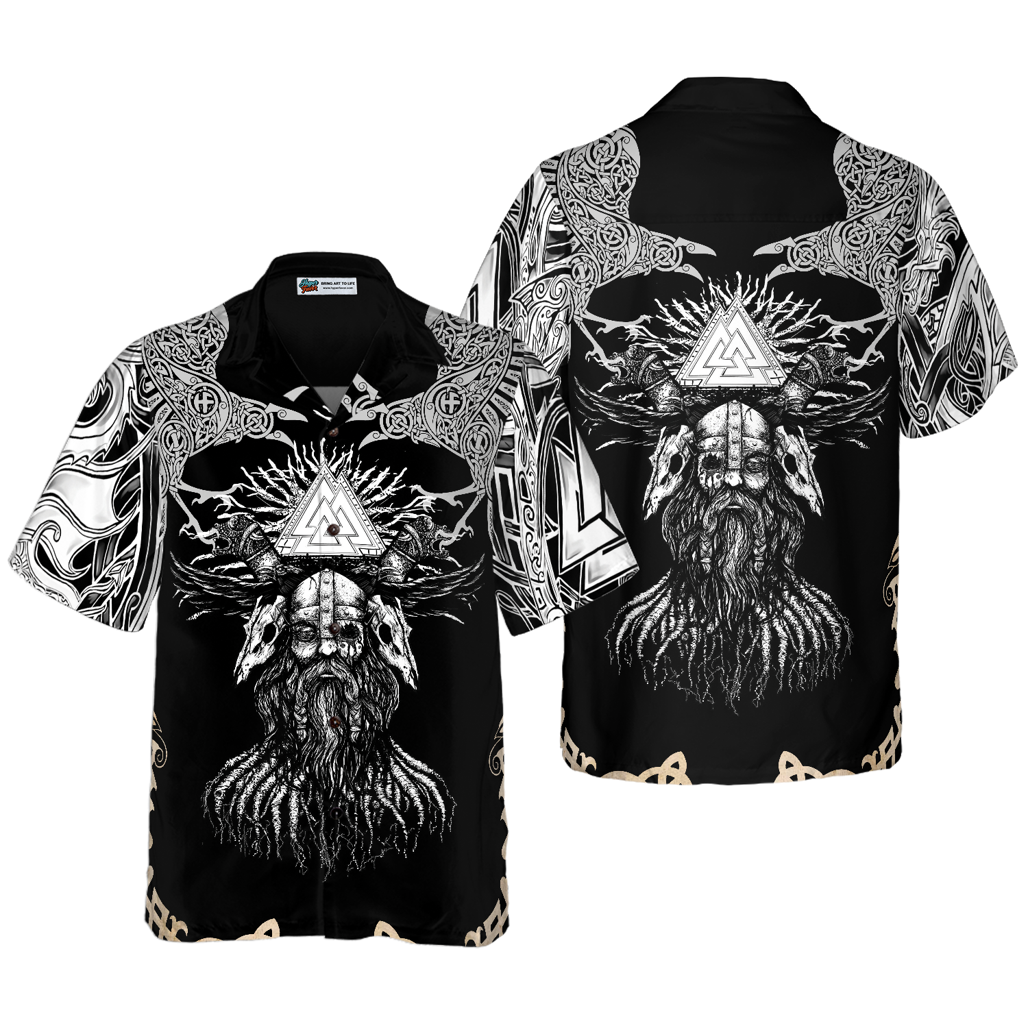 Viking Odin Hawaiian Shirt - Hyperfavor