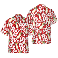 Pina Colada Cocktail Pattern Hawaiian Shirt - Hyperfavor